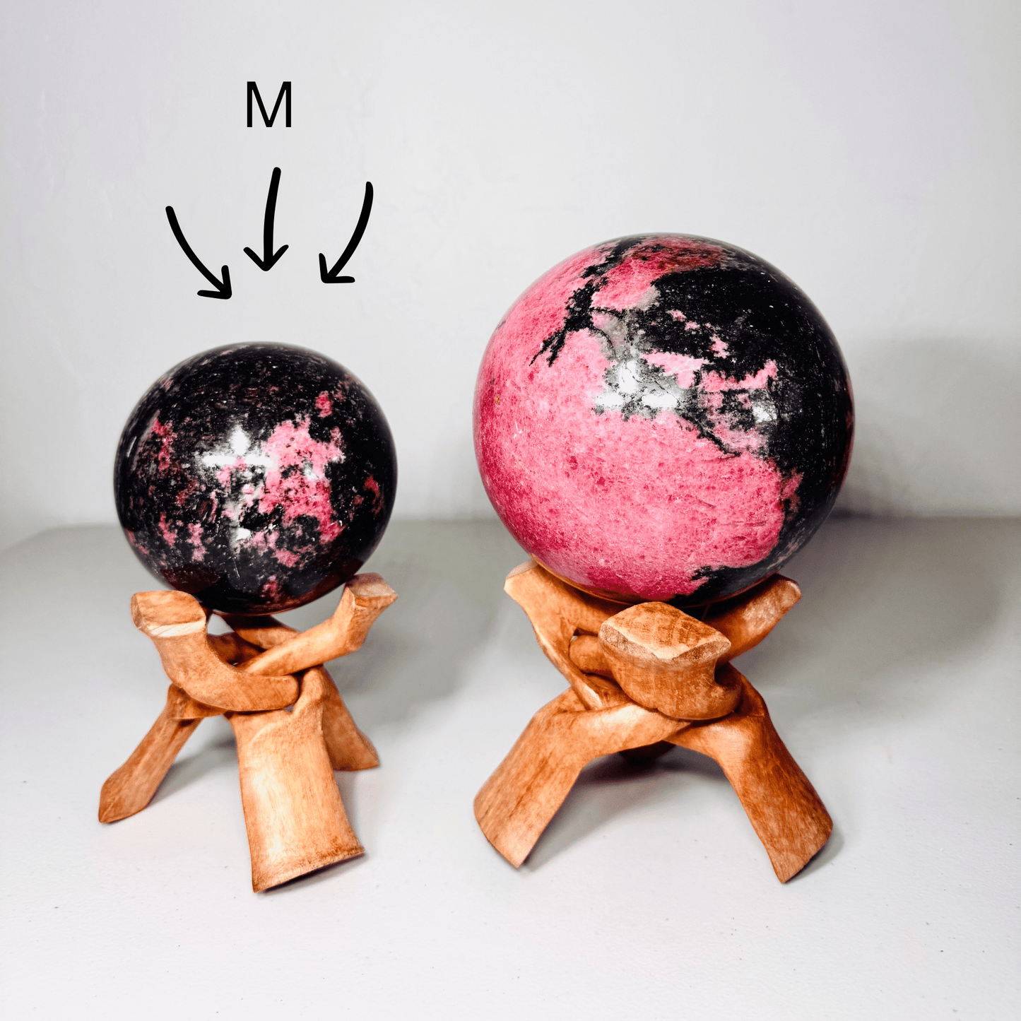 Rhodonite Sphere - 12 lbs!!