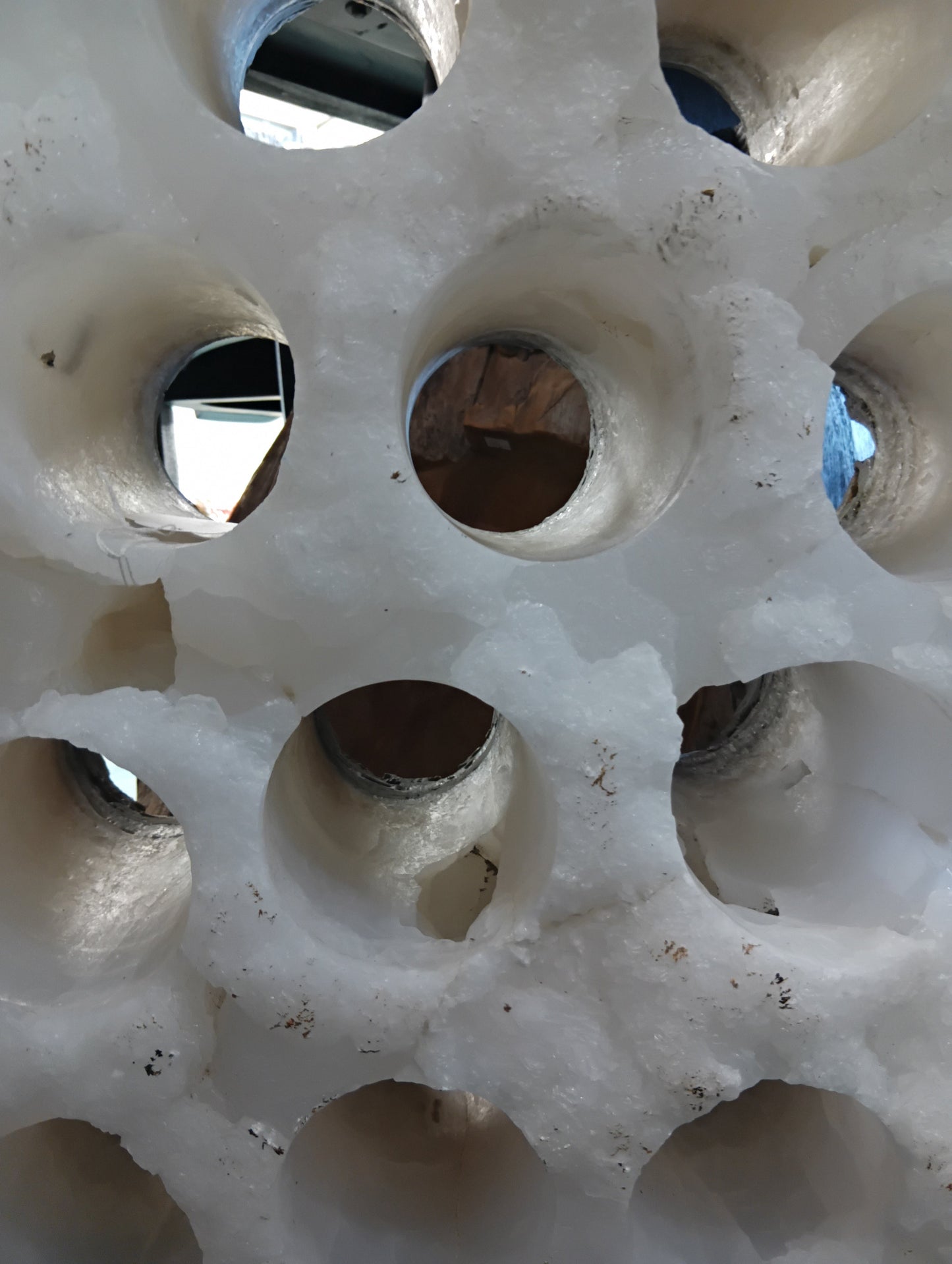 White Onyx Wine Holder – 15 Bottle Stone Rack | Natural Sculptural Wine Storage