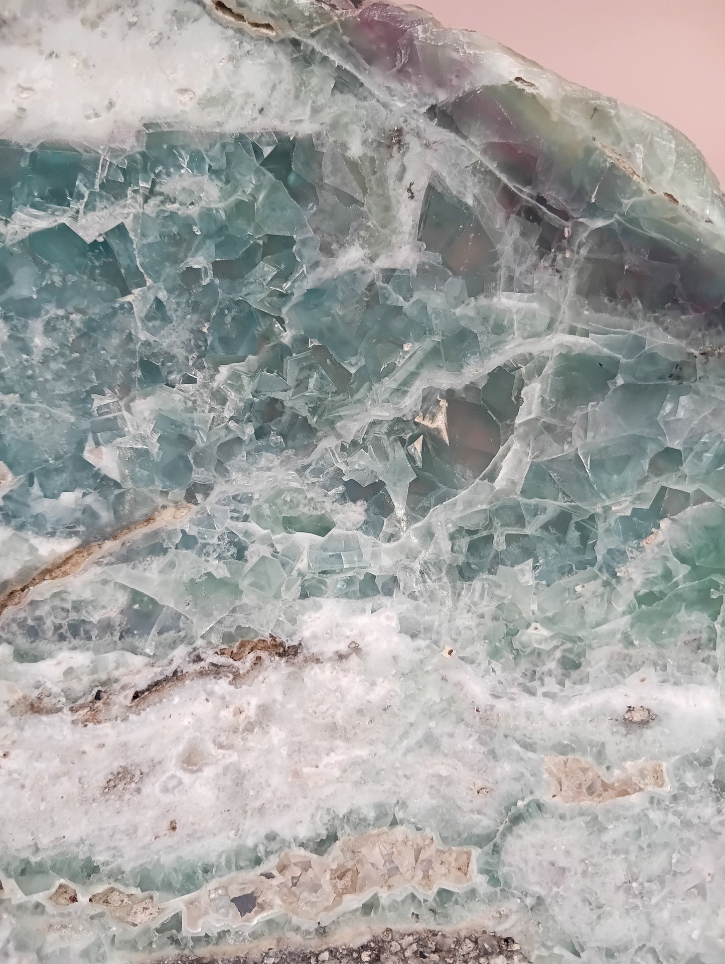 Carved Natural Fluorite Bowl – 11.75" x 5.5" x 10.5" – Handcrafted Gemstone Decor