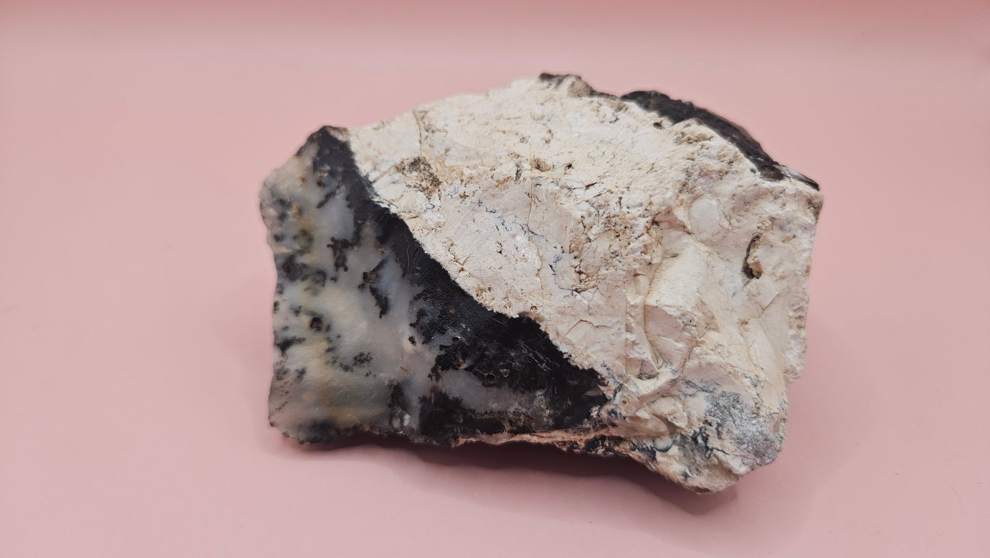 Dendritic Opal Rough Specimen – 304g Natural Collector’s Piece