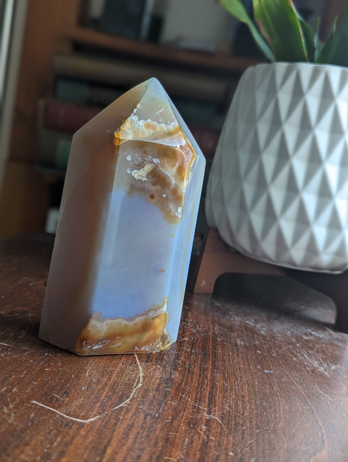 Agate Druzy Geode Tower