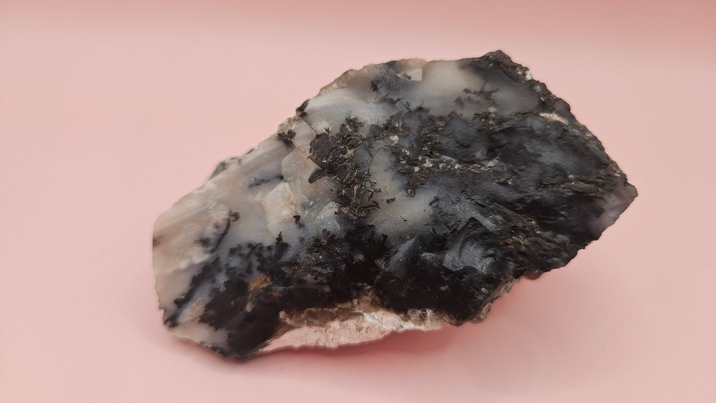 Dendritic Opal Rough Specimen – 304g Natural Collector’s Piece