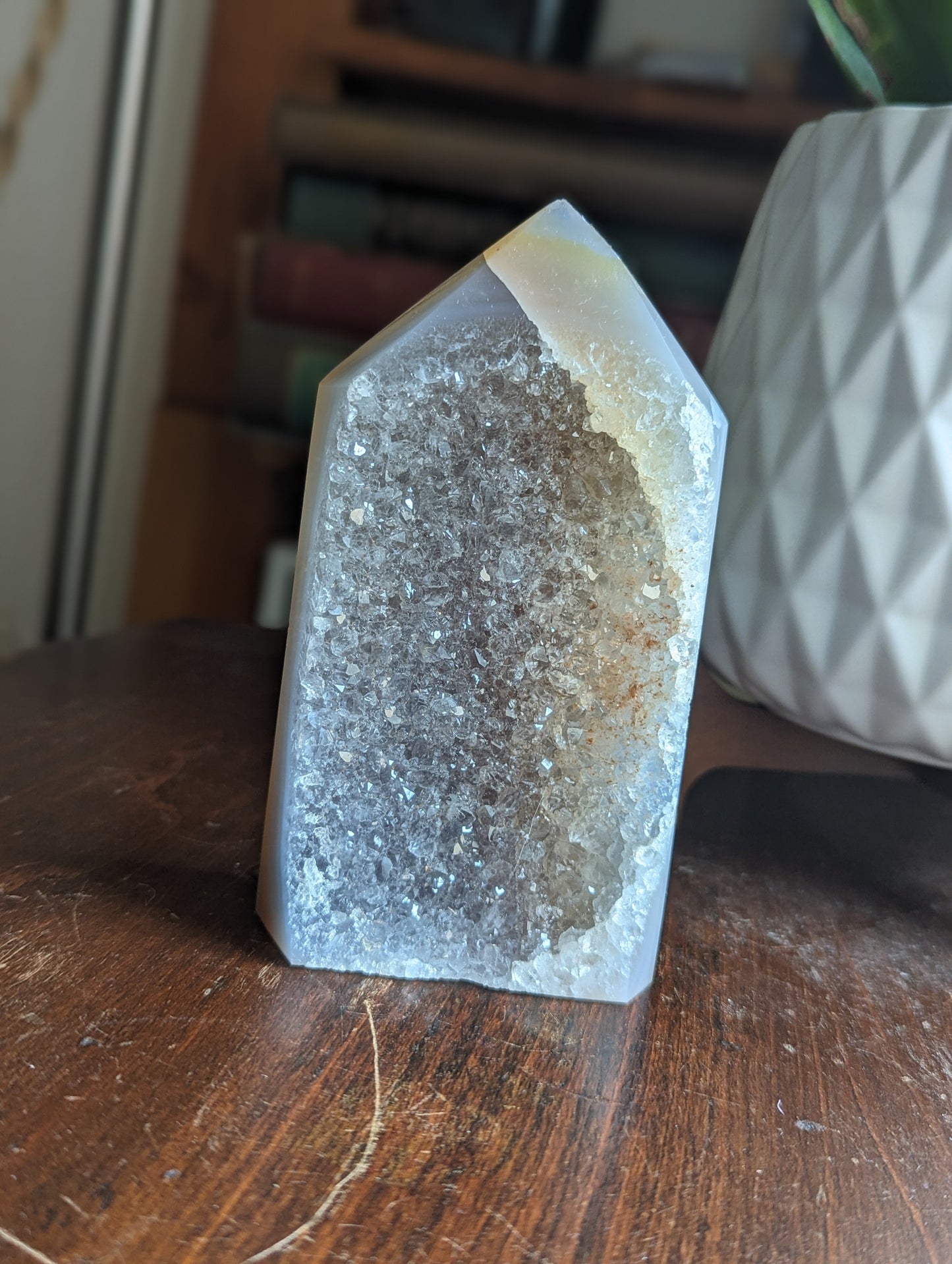 Agate Druzy Geode Tower