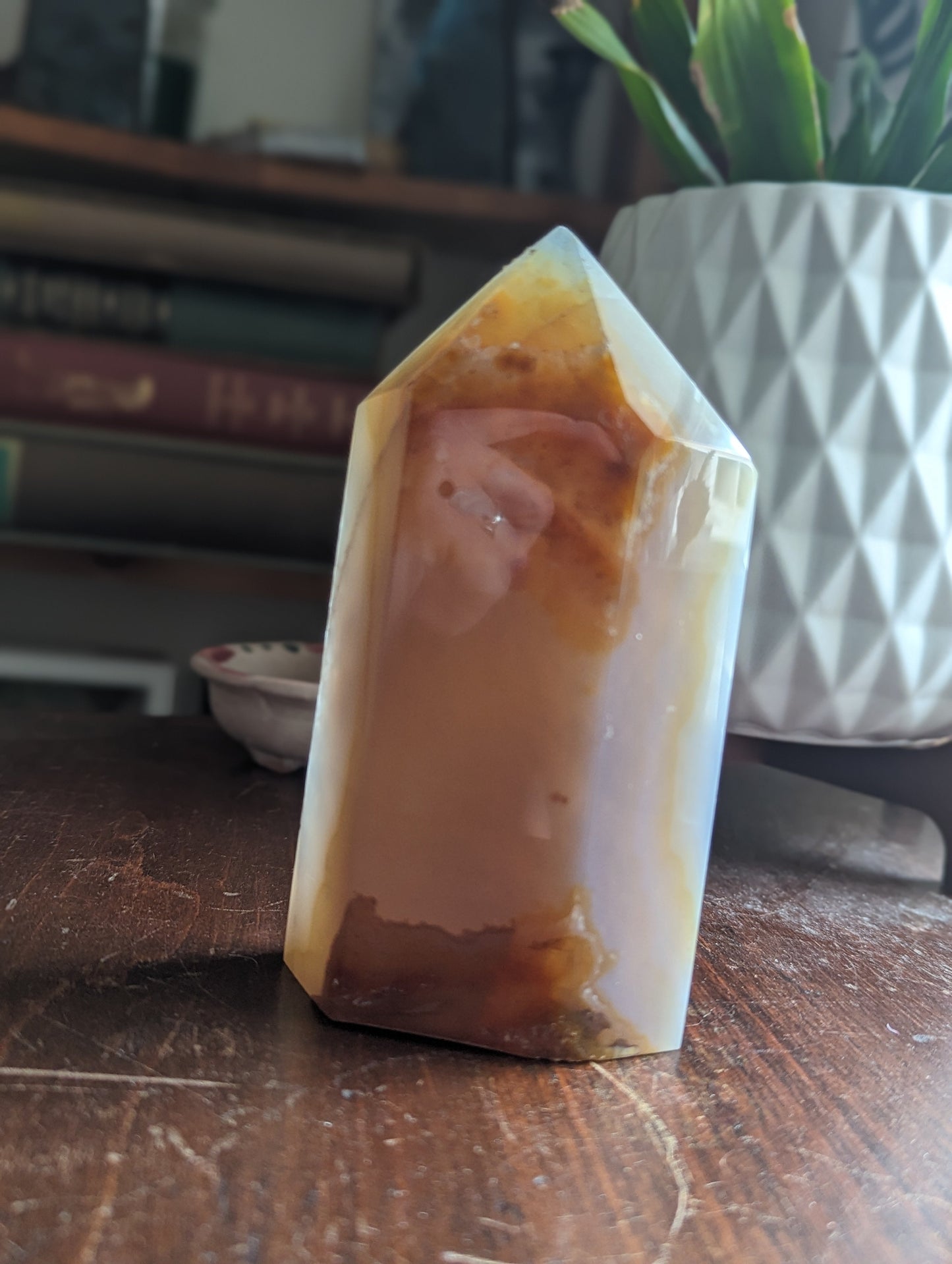 Agate Druzy Geode Tower