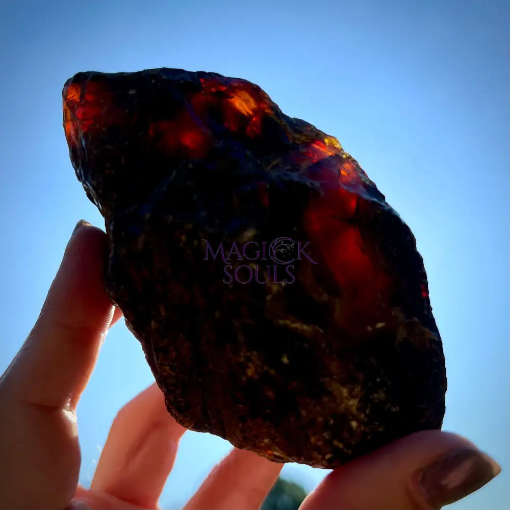 Rough Blue Sumatran Amber