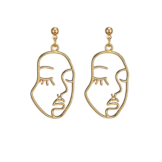 Picasso Face Earrings