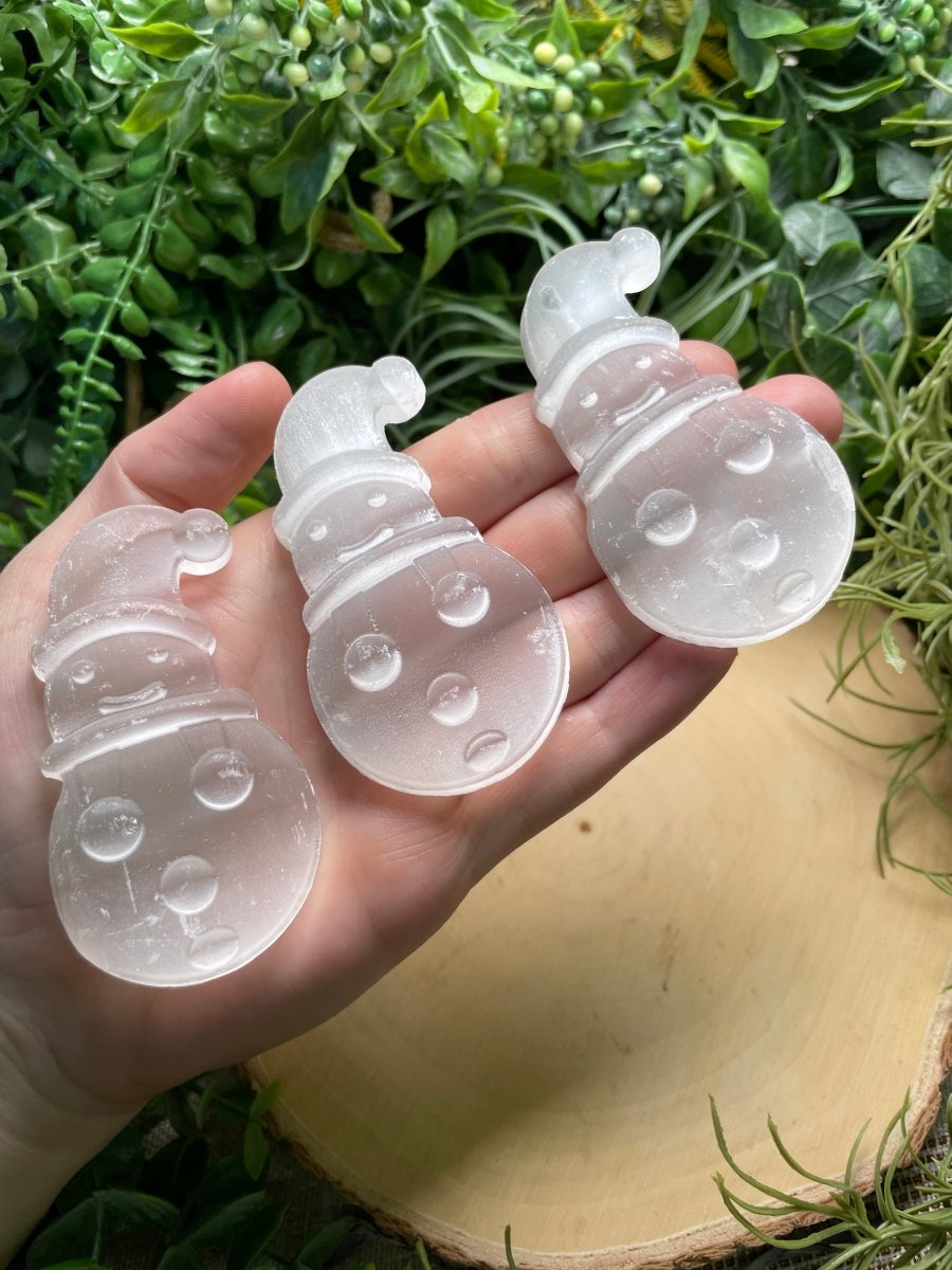 Selenite Snowman
