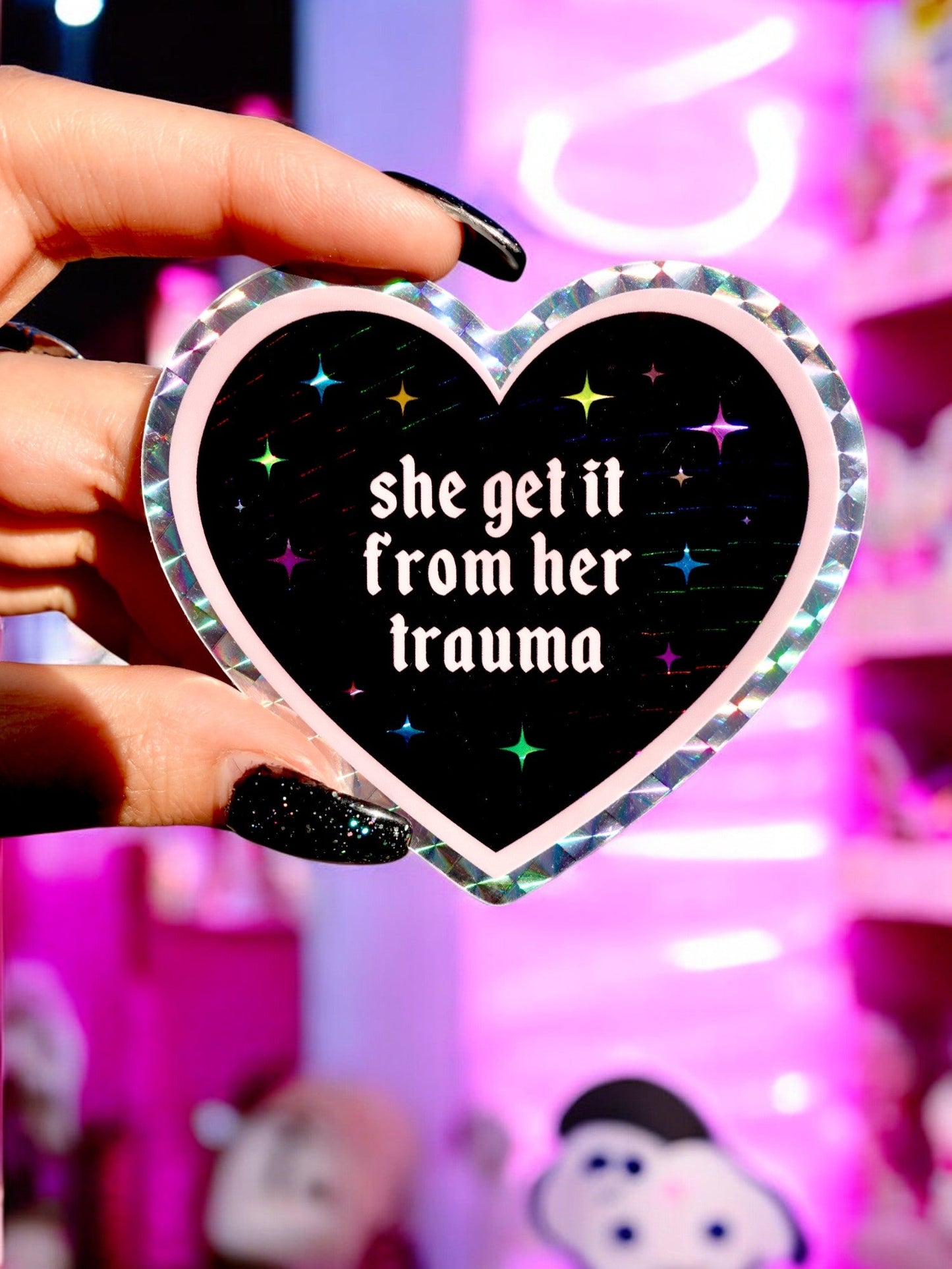 Funny Mental Health Sticker Pack – Holographic Waterproof Vinyl Decals – Discounted Bundle of Anxiety, Therapy & Trauma Humor