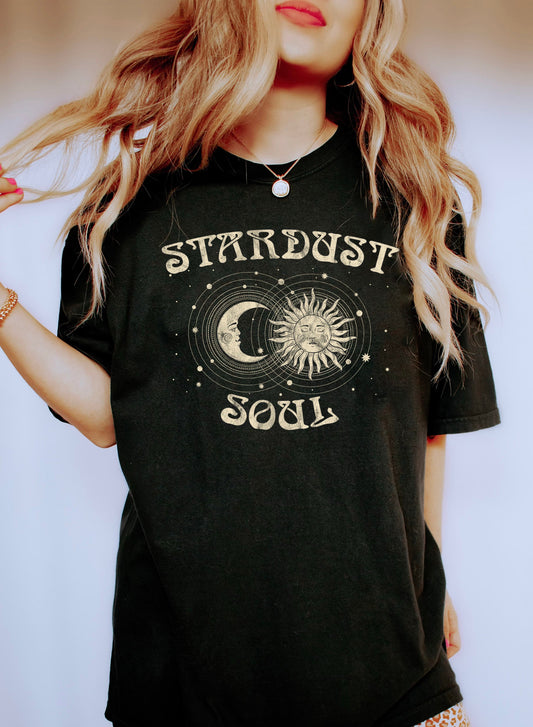 Stardust Soul Sun And Moon - Comfort Colors Tshirt