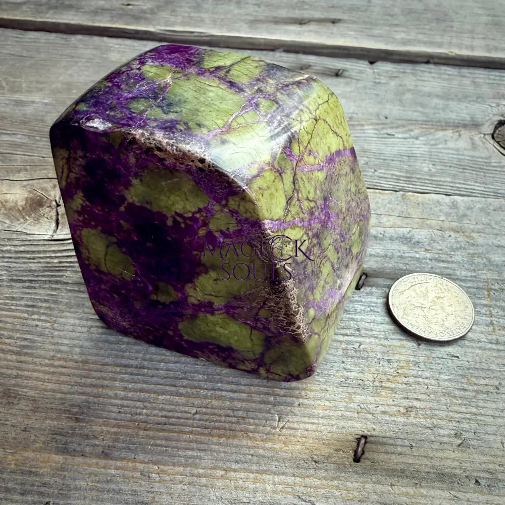 Stichtite with Serpentine Atlantisite Freeform – Barberton, South Africa (14 oz)
