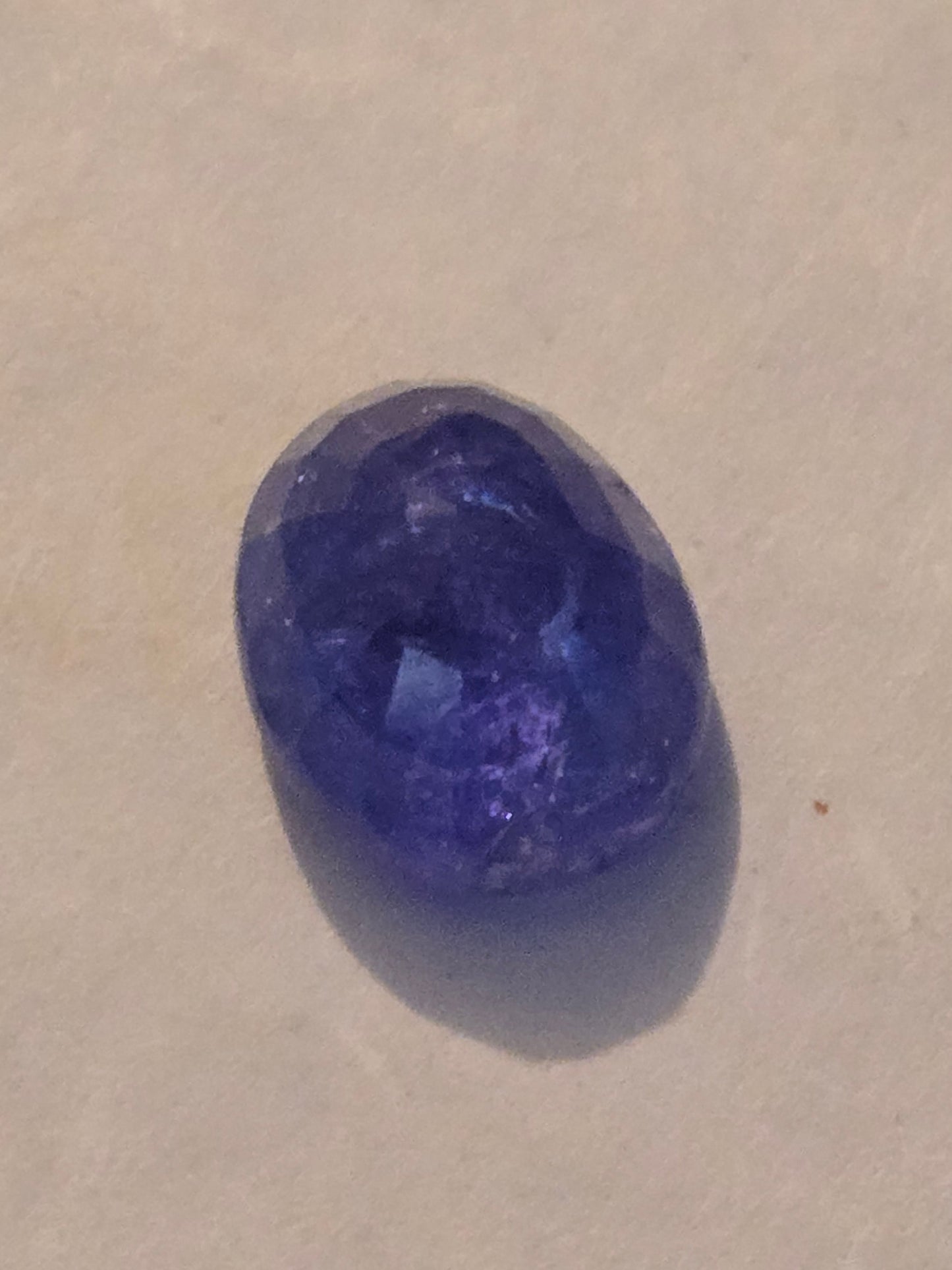 Tanzanite facet