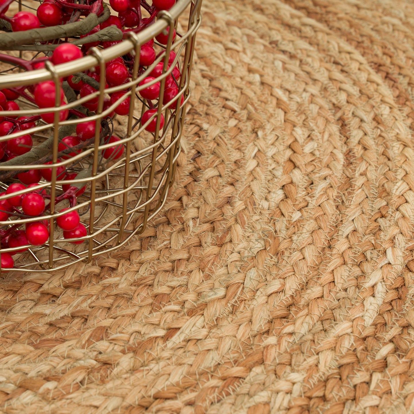 Boho Circle Rug – Round Bohemian Area Rug for Living Room or Bedroom