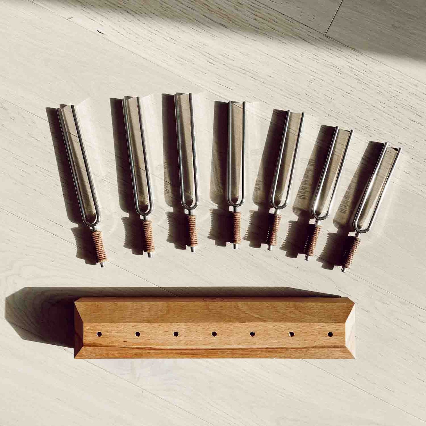 7 Chakra Healing Tuning Fork Set – Sound Therapy & Energy Alignment