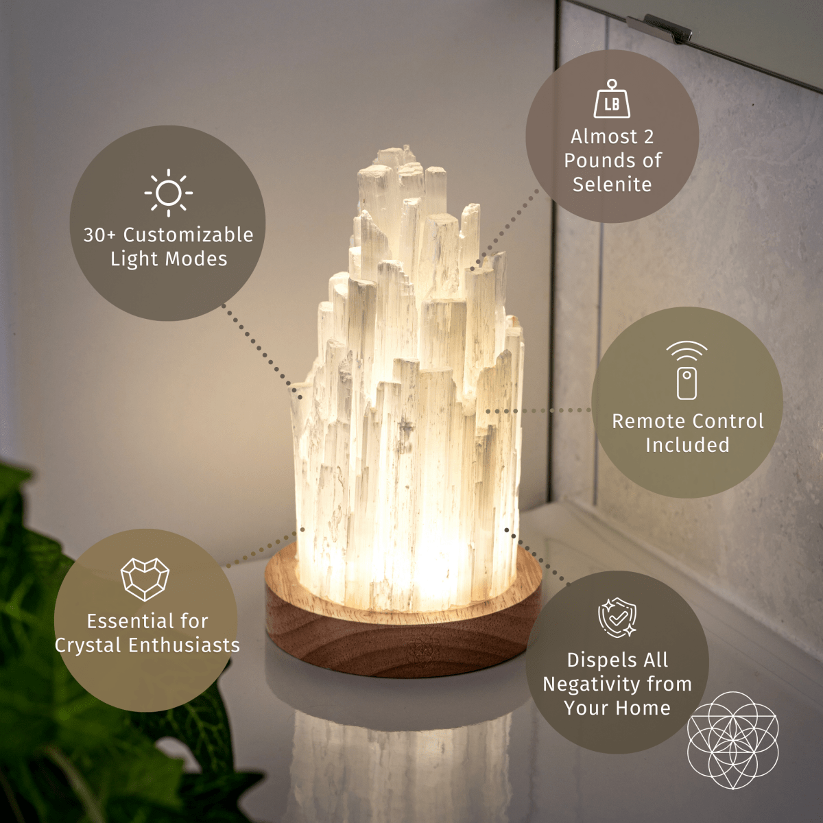 Selenite Lamp - 3 Pounds of Healing Power!! - Ethically Sourced