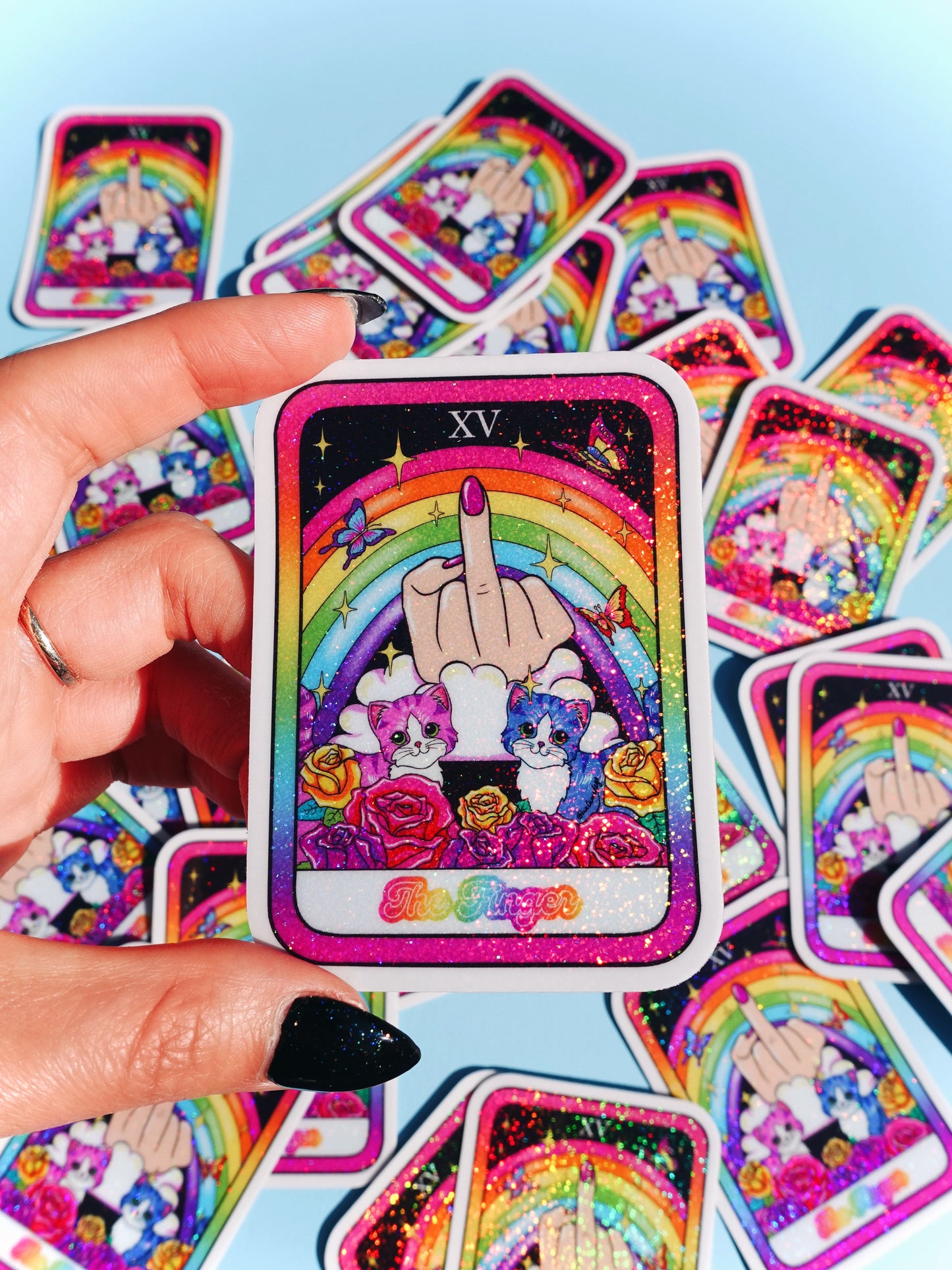 The Finger Tarot Card Sticker