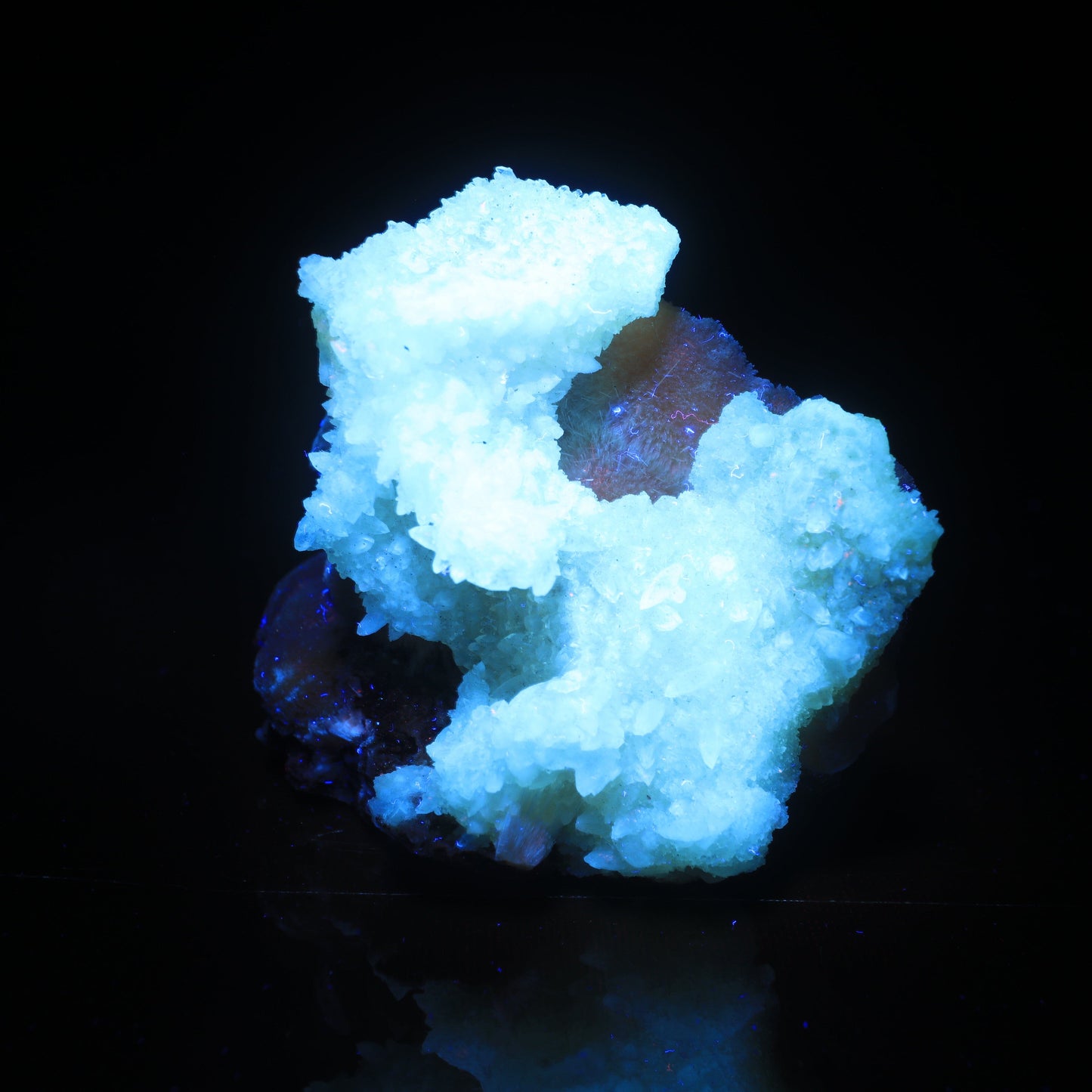 Thomsonite Orange Rare Find with Calcite Natural Mineral Specimen # B 6993