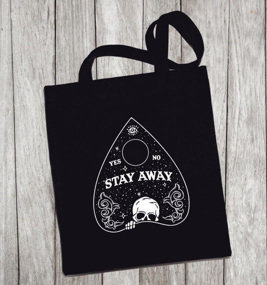 Reusable Grocery Bag/Tote Bag - "stay away planchette"