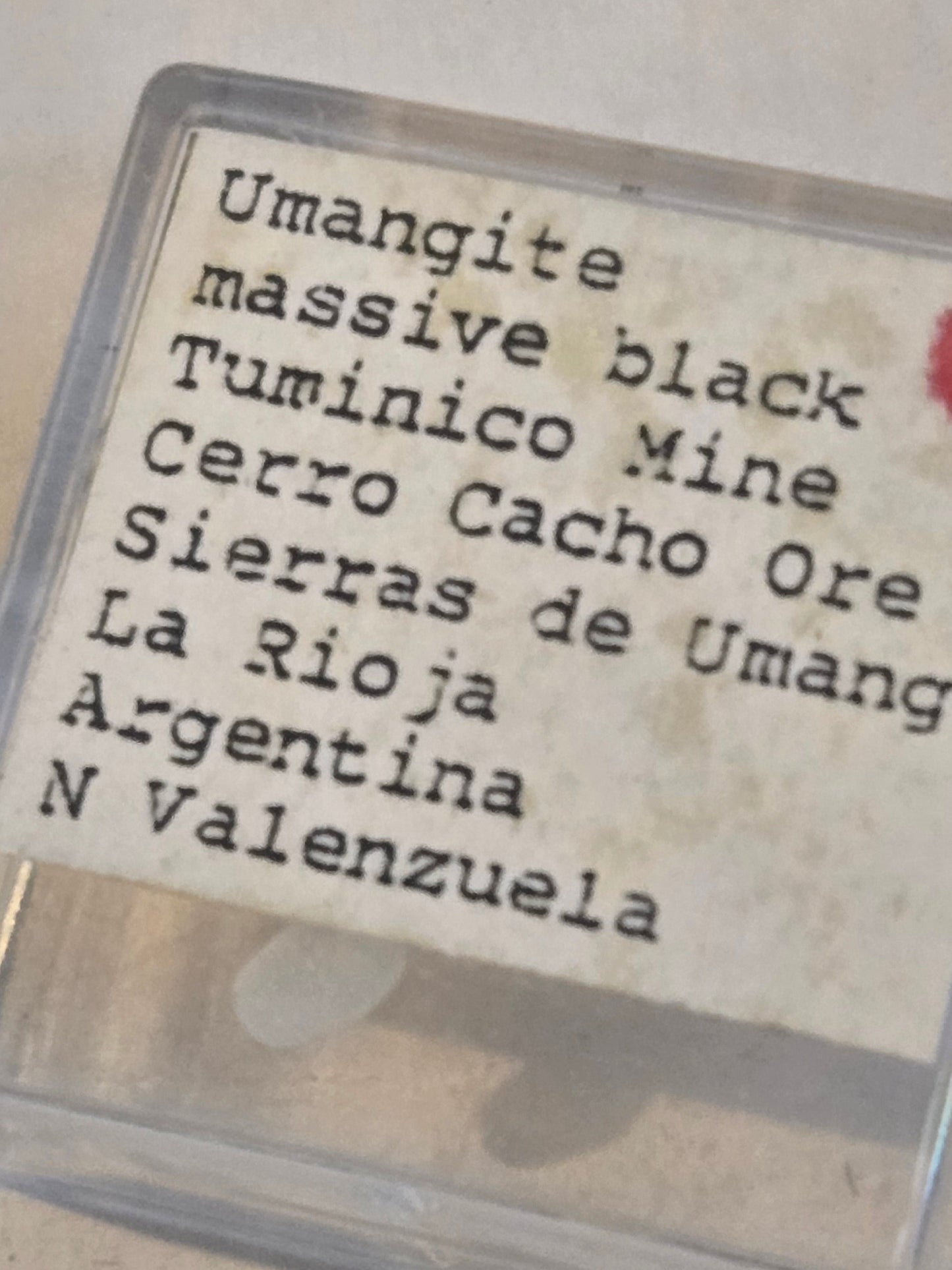 Umangite specimen