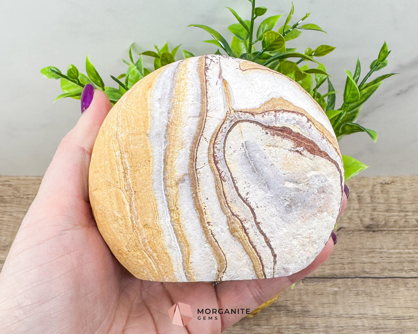 Wonderstone 3" Rounded Freeform – Handcrafted Natural Stone from Utah