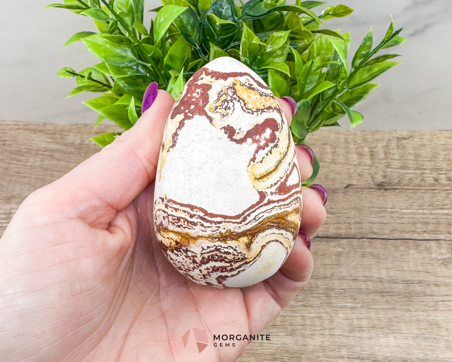 Wonderstone Egg 3" with Display Stand – Unique Natural Stone from Utah