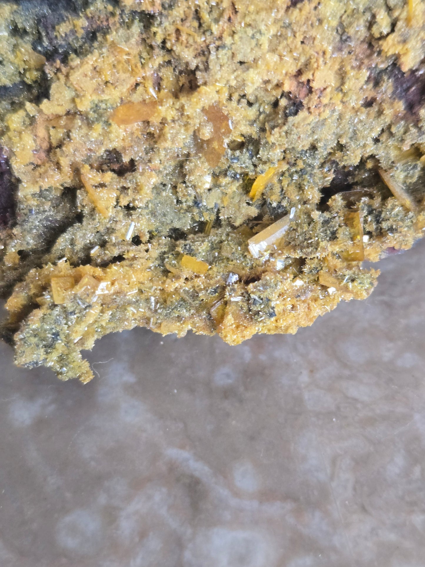 Wulfenite with mimetite