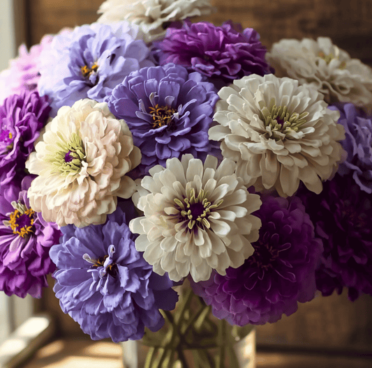 Zinnia, Blueberry Cheesecake  – 100 Seeds