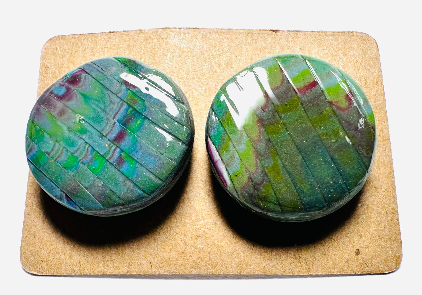 Handmade Clay Stud Earrings/Minimalist Earrings/Simple Earrings