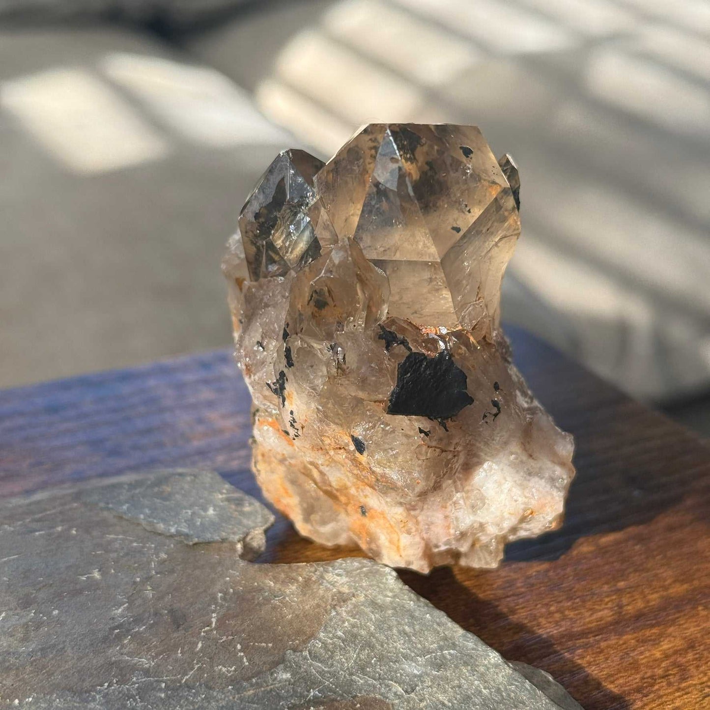 Natural Kundalini Citrine Phaser Cluster 🌠✨