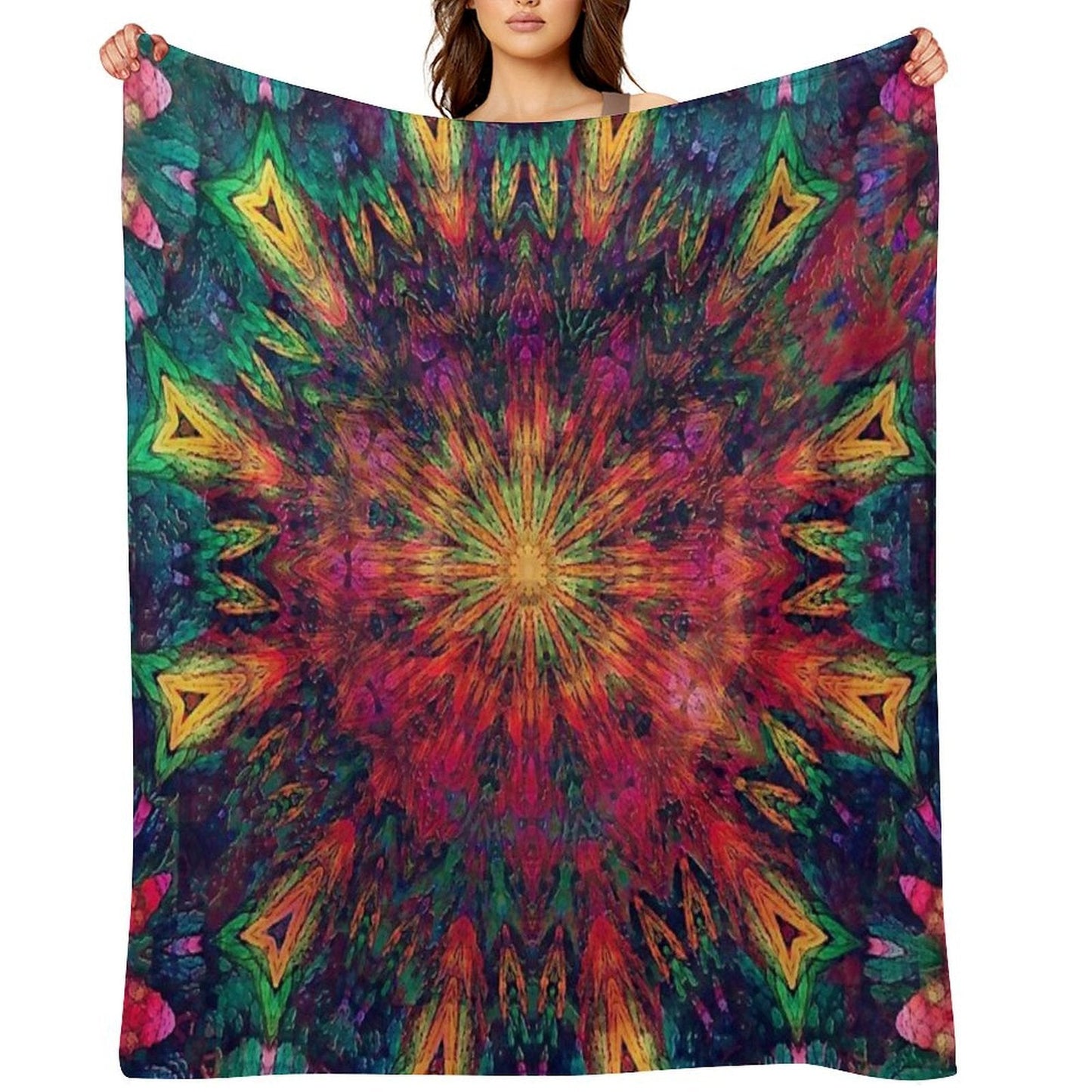 Mandala Love Throw Blanket