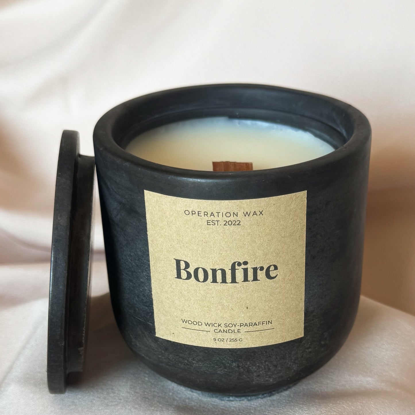 "Bonfire", Cackling Wood Wick Candle