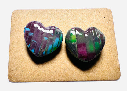 Handmade Clay Stud Earrings/Minimalist Earrings/Simple Earrings