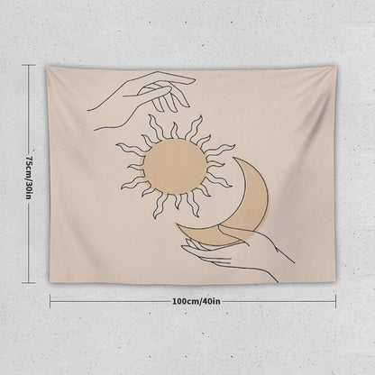 Sun And Moon Tapestry