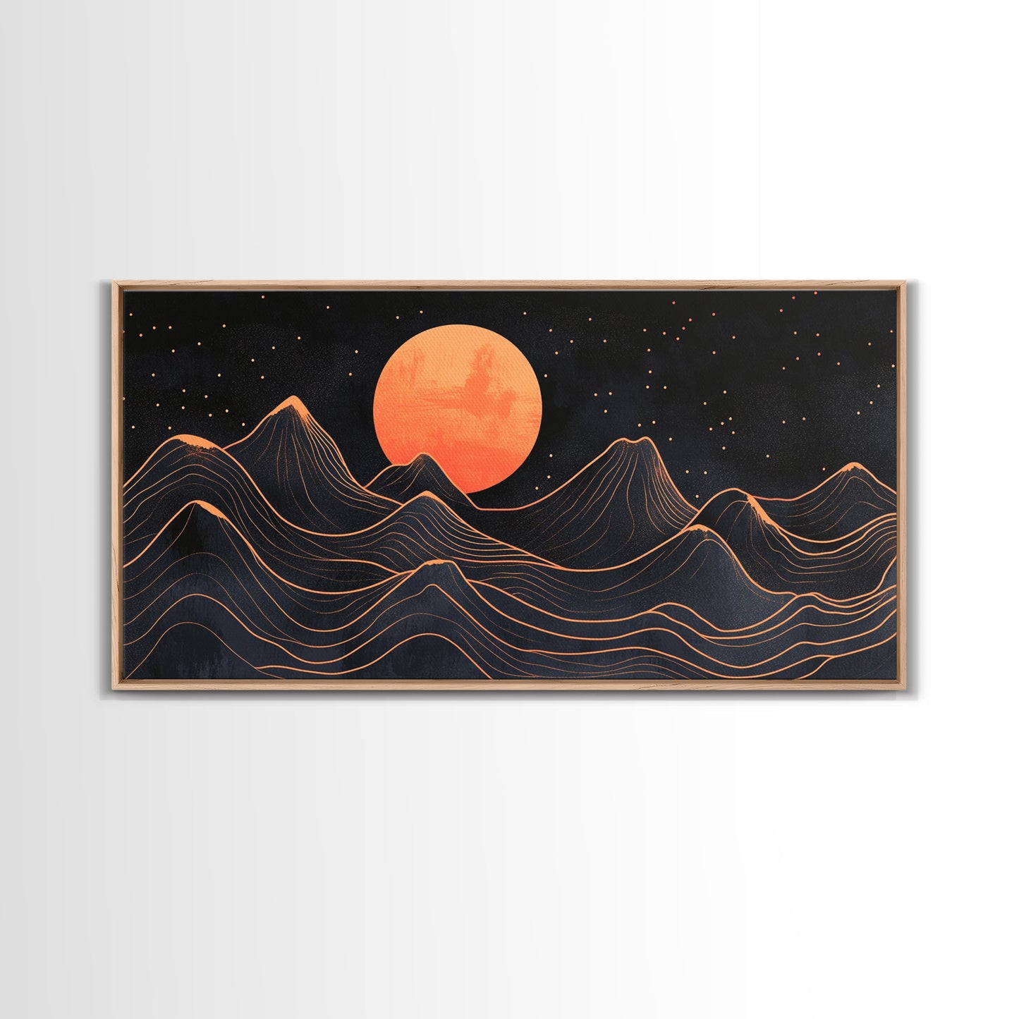 Art Deco Moon  Art