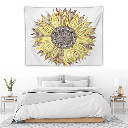 Sunflower Mandala Tapestry