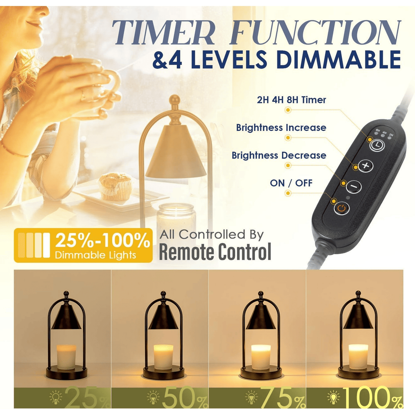 Oval Candle Warmer with Timer