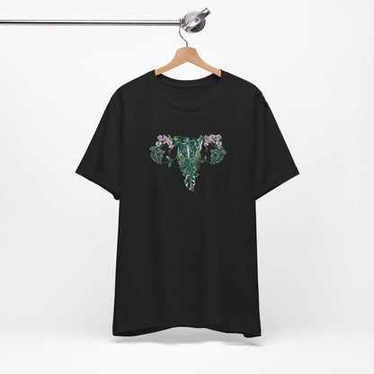 Uterus with plants tshirt. My body,, my rules my choice shirt. Proud Feminist shirt