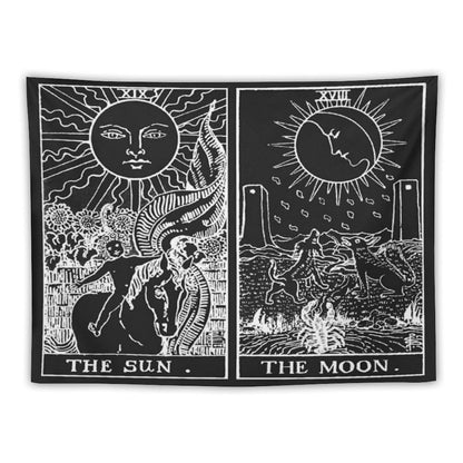 The Sun And Moon Tarot Cards  Pearl & Obsidian Tapestry