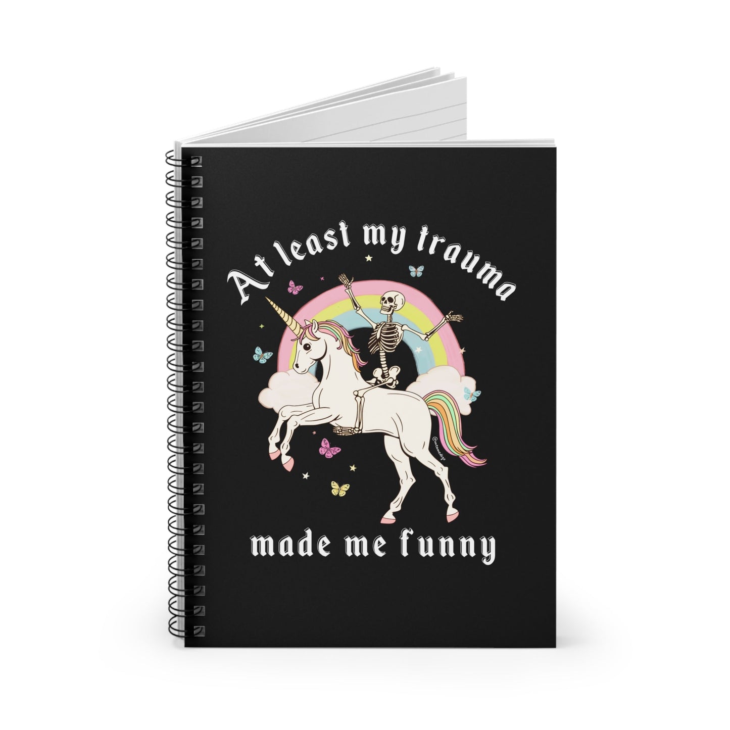 At Least My Trauma Made Me Funny Spiral Notebook - Ruled Line