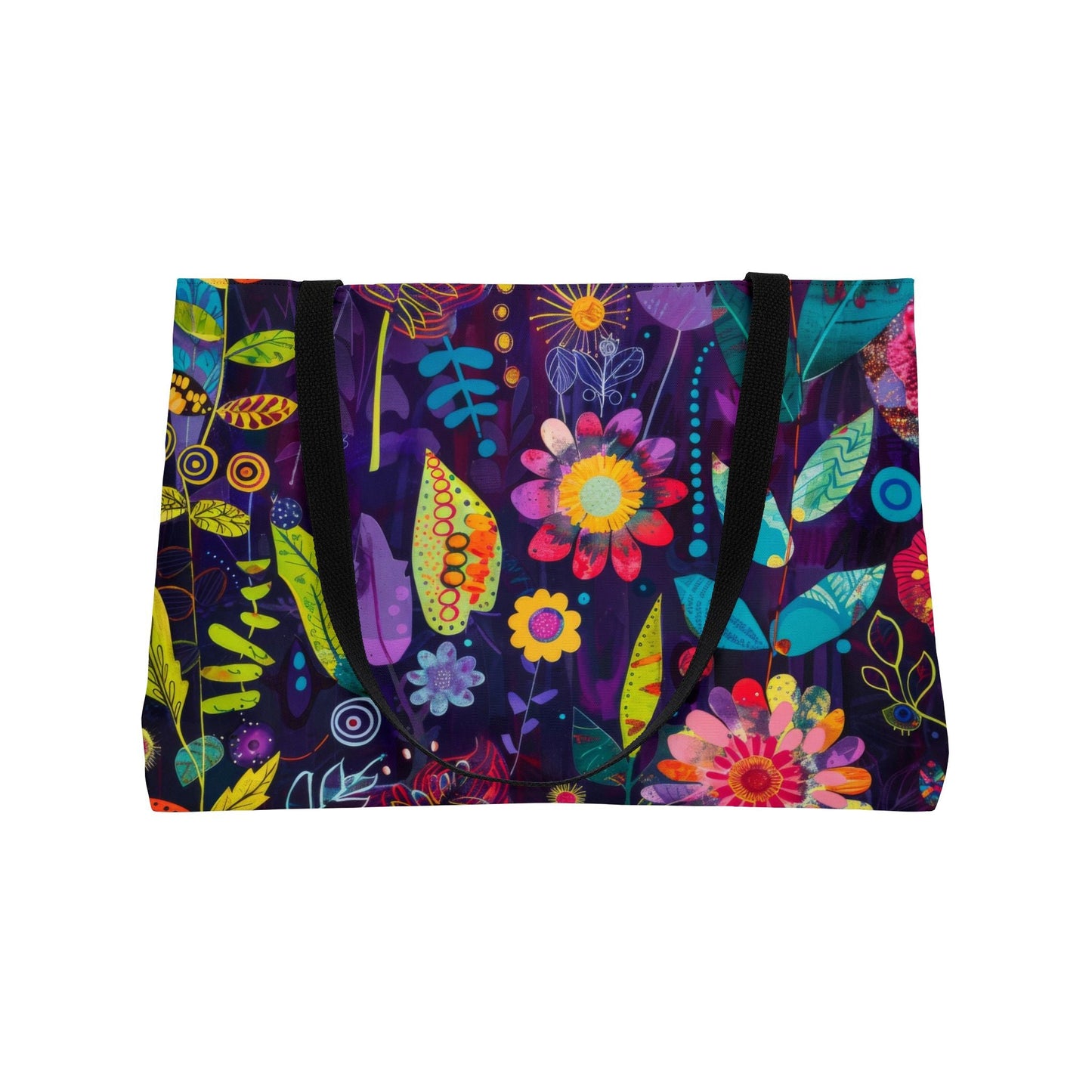 Bespattered Facade Colorful Flowers Weekender Beach Tote Bag