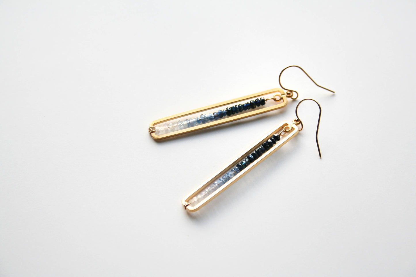 Sapphire Bar Earrings