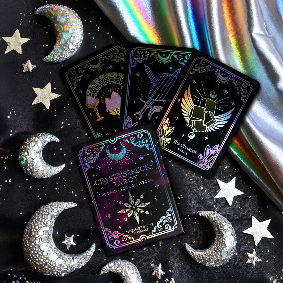 MINI Silver Crystalstruck Tarot© Deck – 78 Card Crystal Energy Tarot