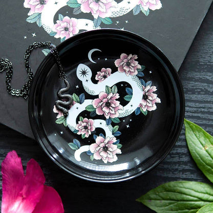 Snake & Flower Celestial Trinket Dish