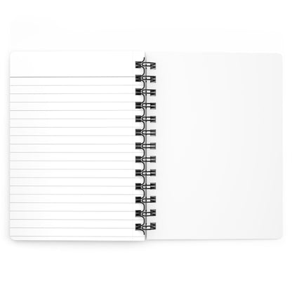 Groovy Alien Peace Spiral Bound Journal – Retro 90s Smiley UFO & Rainbow Notebook Spiral Bound Journal