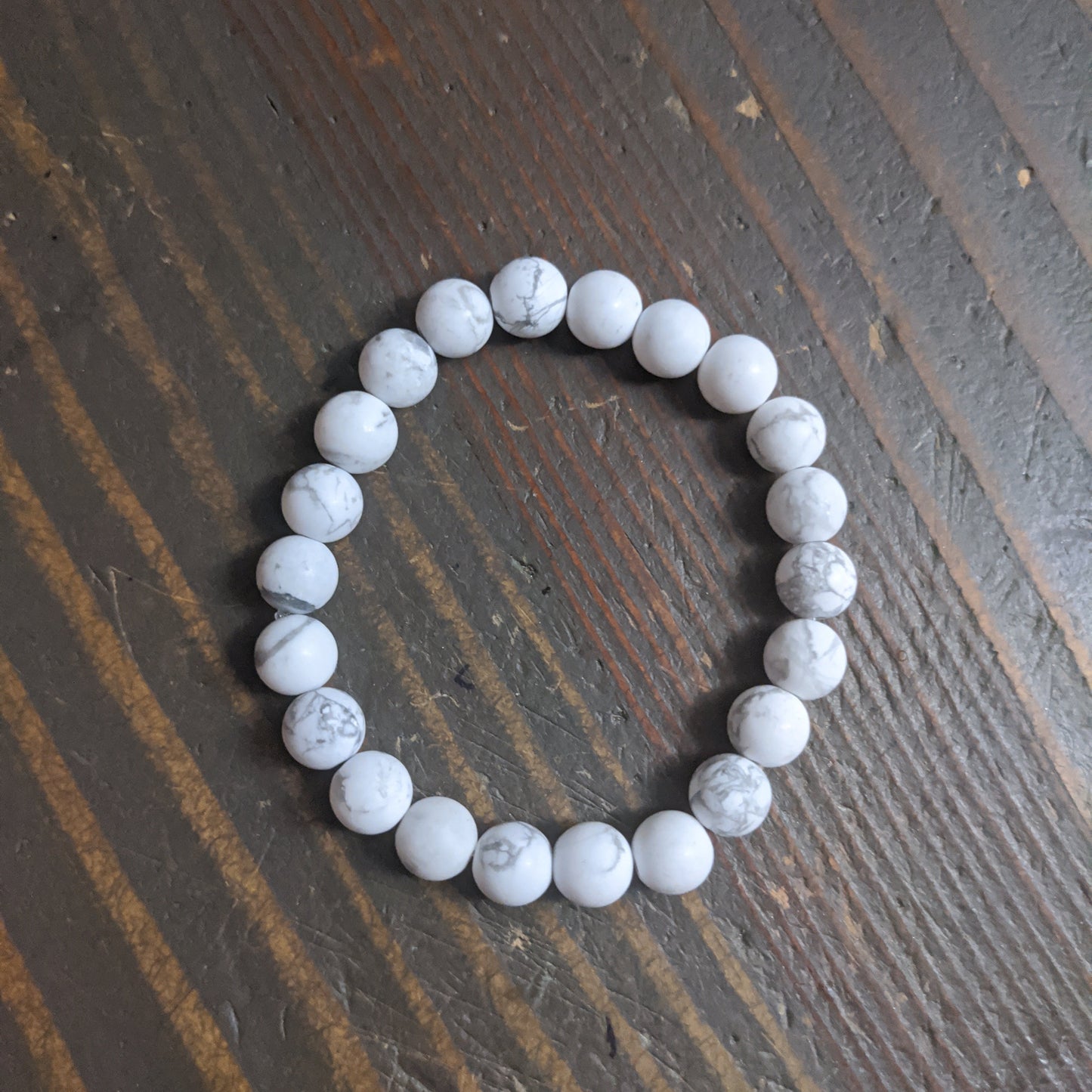 White Howlite Bracelets (Various Sizes Available)