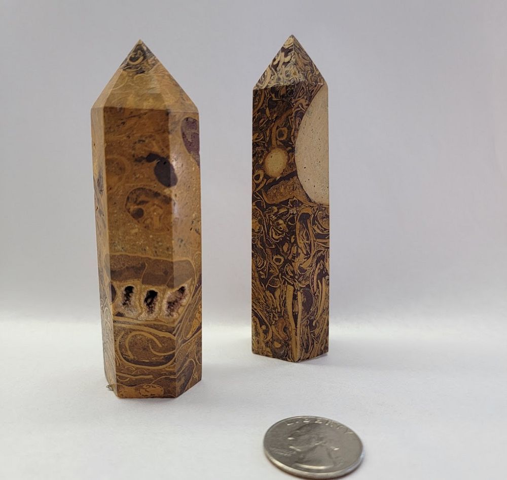 Calligraphy Jasper Obelisk - Large