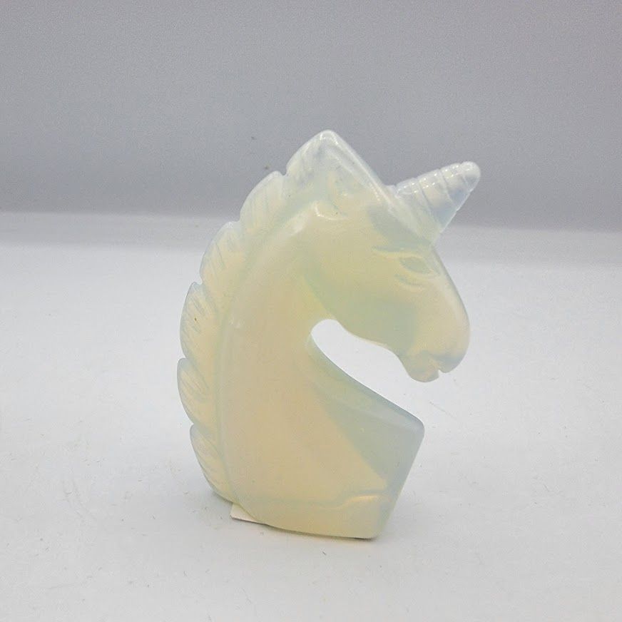 Opalite Unicorn Carving