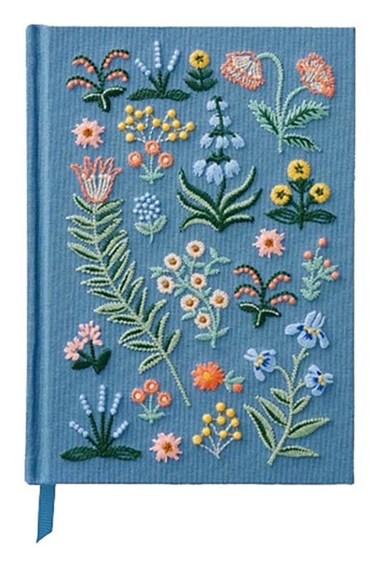 Floral Embroidered Journal