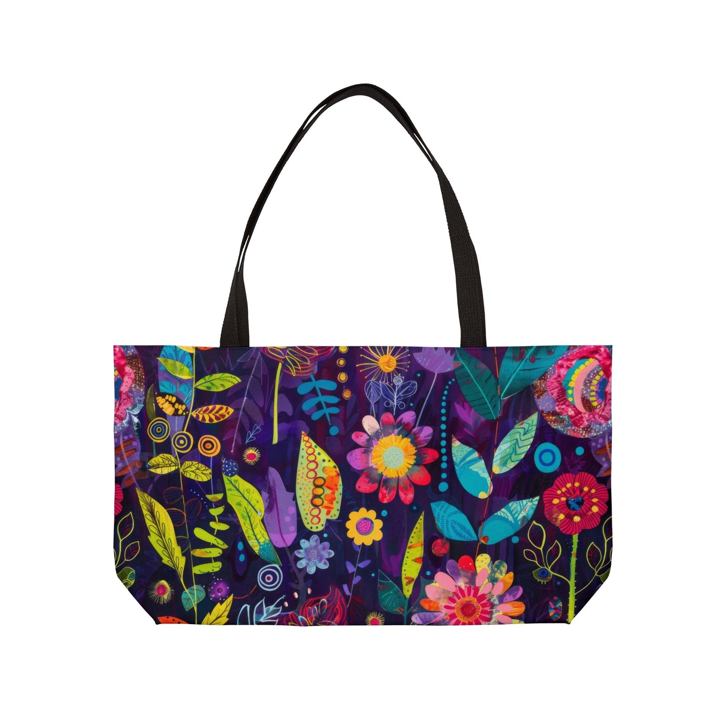 Bespattered Facade Colorful Flowers Weekender Beach Tote Bag