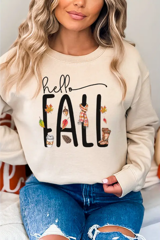 Fall Motif Sweatshirt