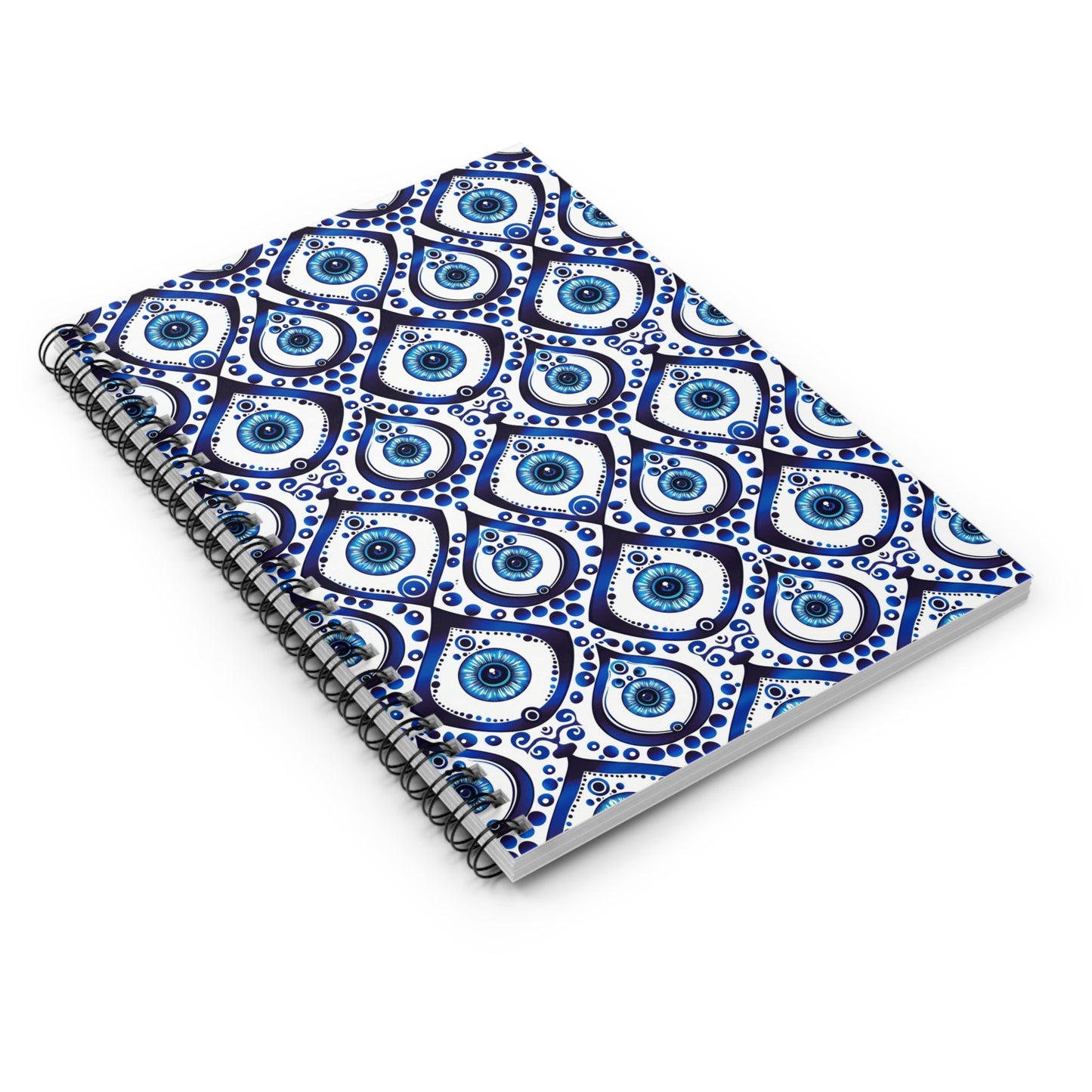 Bespattered Facade Evil Eye Spiral Notebook - Lined Pages